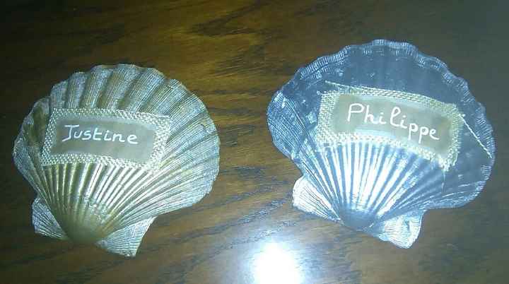 Contenants dragées et marque-places thème mer - 3