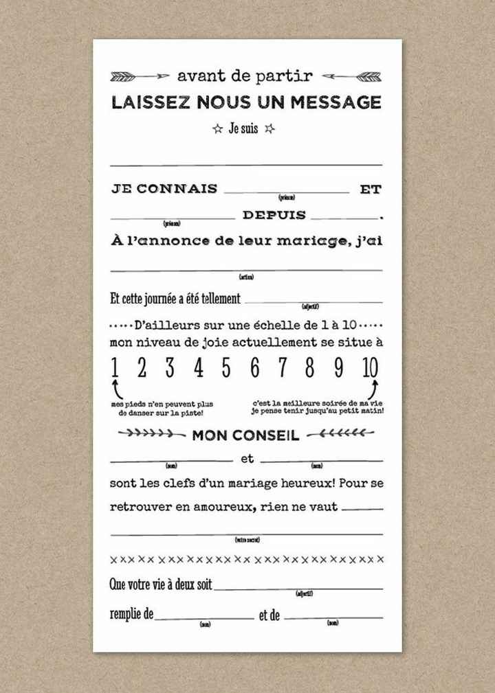 Alternative au livre d'or - 2