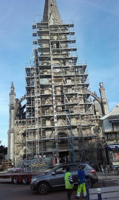Eglise cite carcassonne en travaux - 1