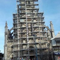 Eglise cite carcassonne en travaux - 1