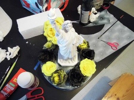 Vu du dessus du centre de table