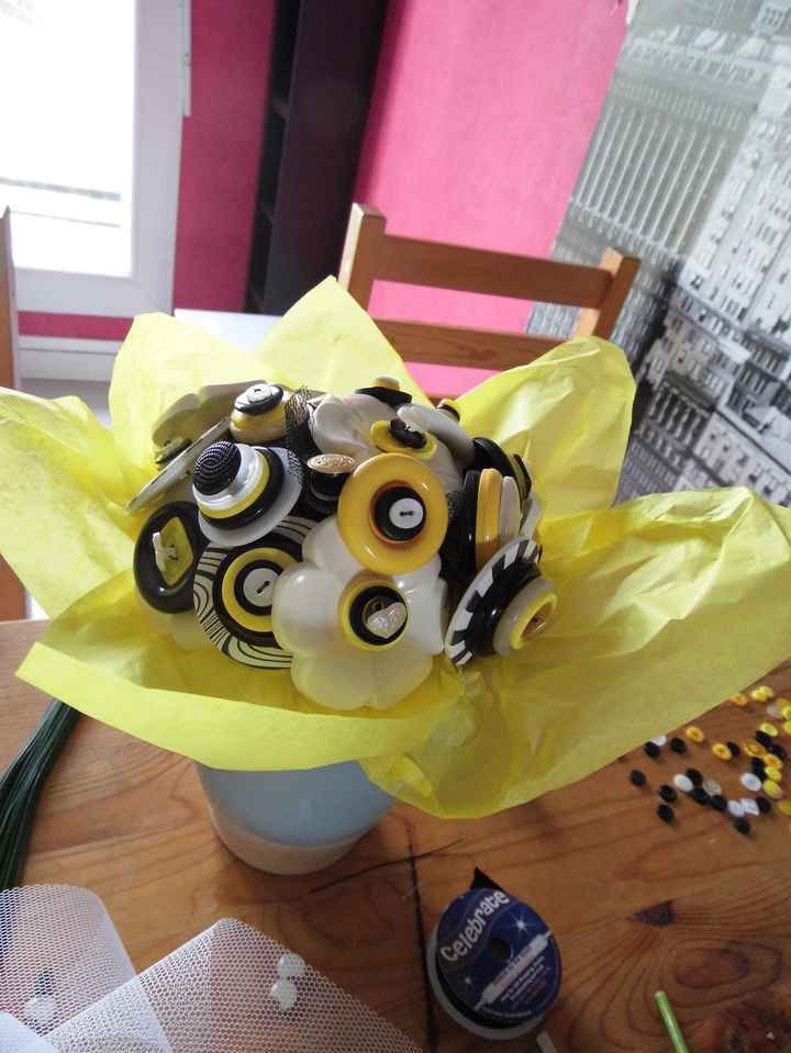 Ébauche de mon bouquet en bouton 