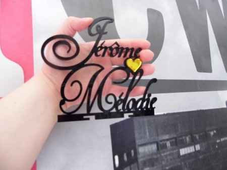 Taille de notre cake topper