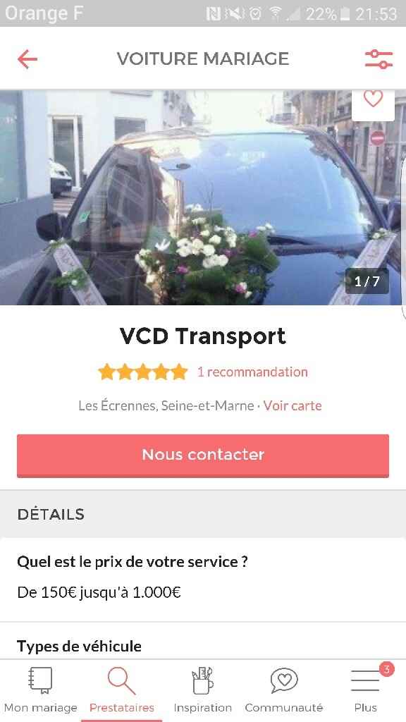 Voiture des mariees dans le 77 - 1