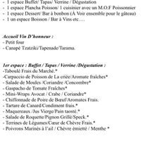 Long vin honneur+ pas d'entrée => combien de bouchés? - 1
