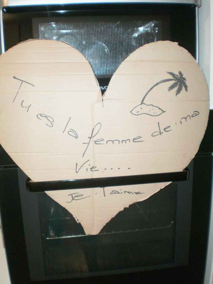Surprise de chéri ce matin  !!!!