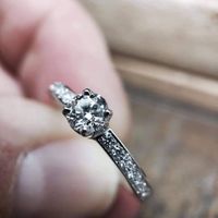 Alliance et bague de fiançailles - 1