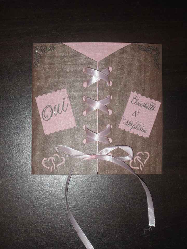 Notre faire-part DIY