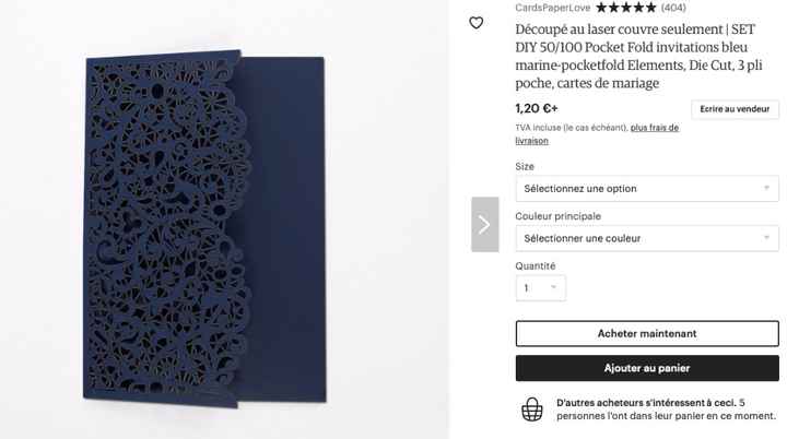 pochette découpée au laser 2