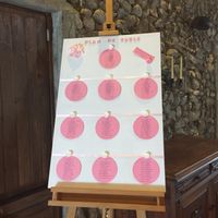 Plan de table sur toile. doute. - 1