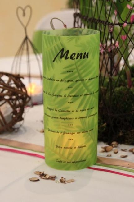 menu theme vert anis