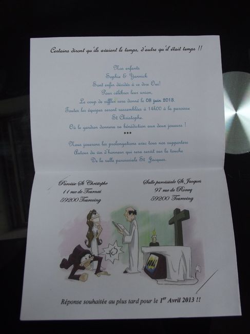 faire part mariage religieux