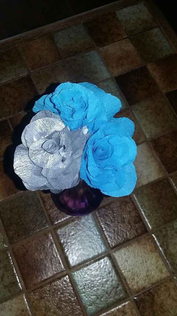 Fleur en crepon - 1