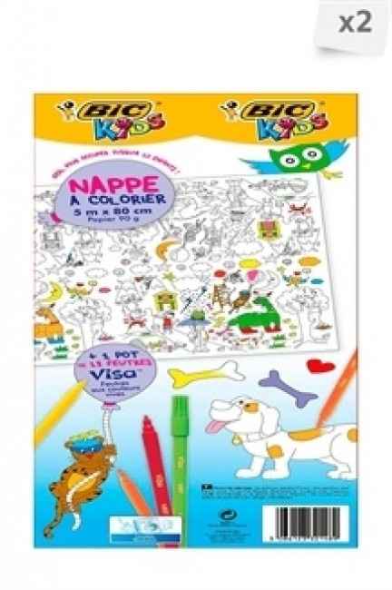 Nappe à colorier pour la table des enfants