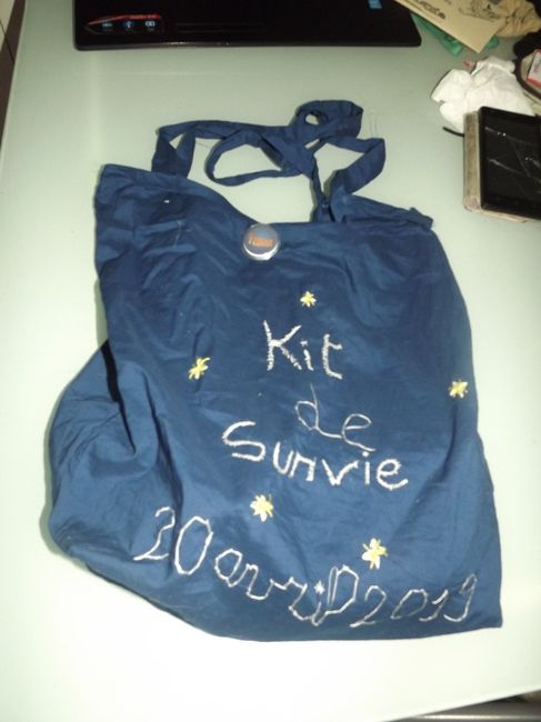 Pour ma témoin format sac de courses 