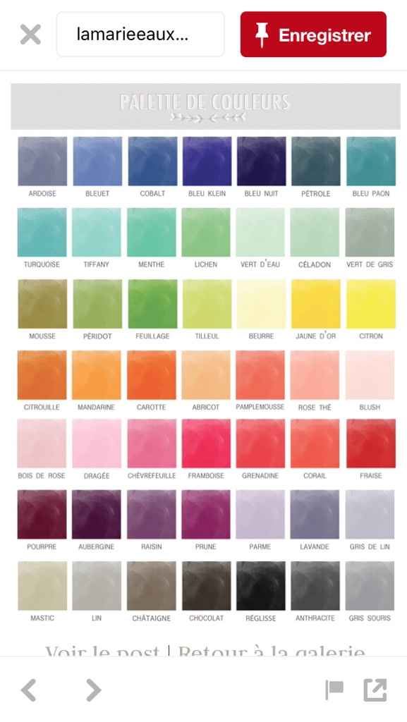 Quelles couleurs avez vous choisi pour votre mariage ? - 1