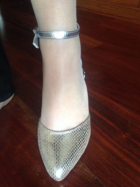 chaussure argentée 2
