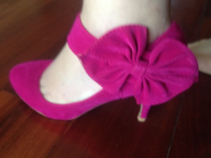 chaussure fushia 1  