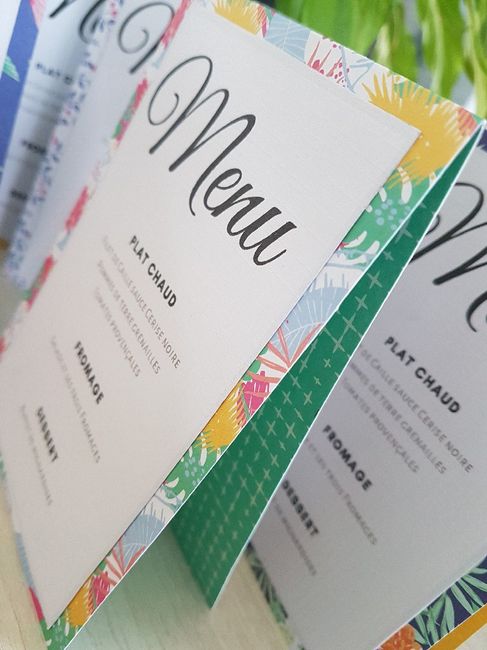 Menu de table,  Merci action !! - 2