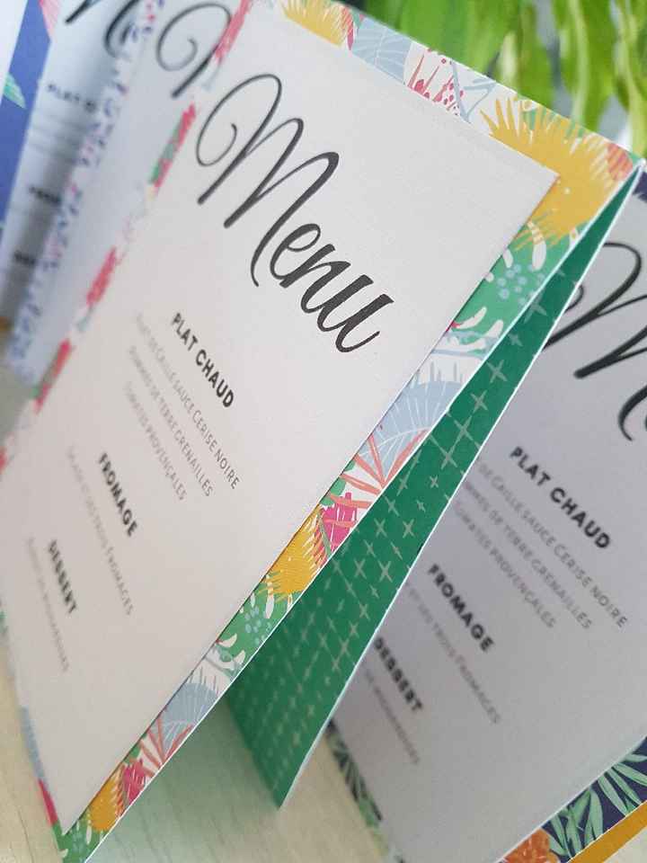 Menu de table,  Merci action !! - 2