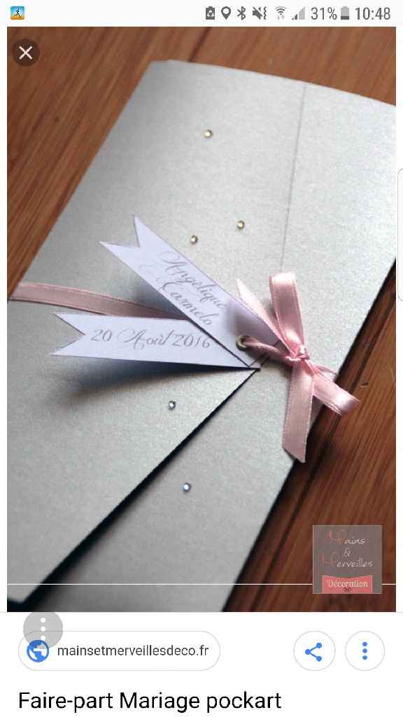  Faire part fait main ou acheté tout fait ? - 2