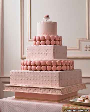 mélange wedding cake et macarons