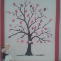 Arbre à empruntes + figurine gâteau