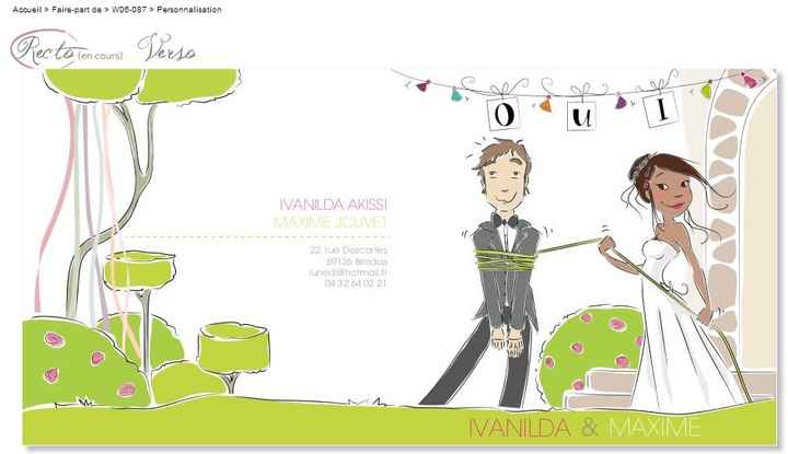 Exemple Faire Part 1