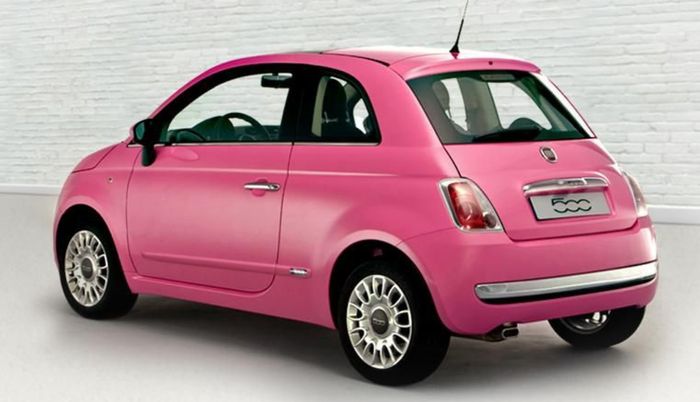 Voitures en rose -  octobre rose 3