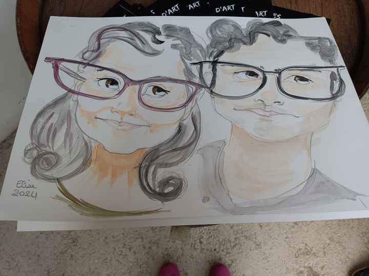 Animation caricature au mariage - 1