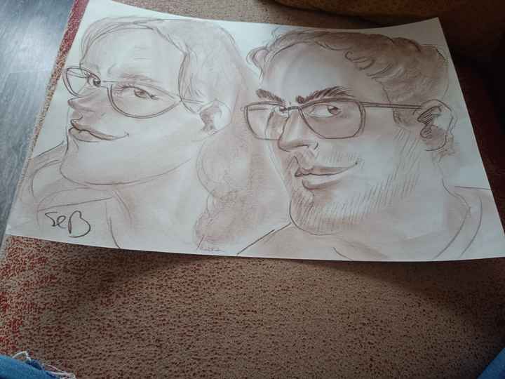 Animation caricature au mariage - 2