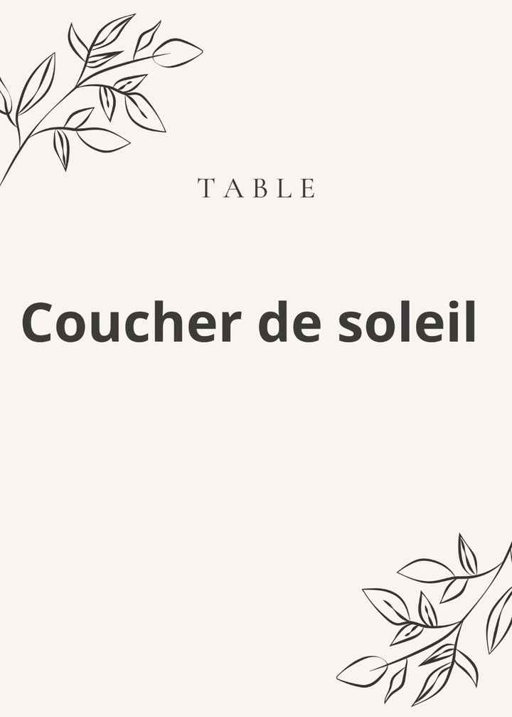 Noms de tables - 3