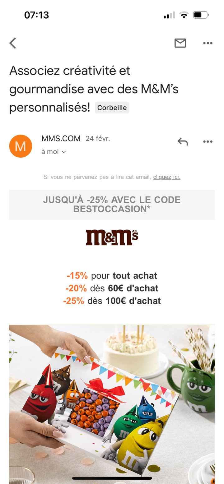 Bon plan M&m’s - 2
