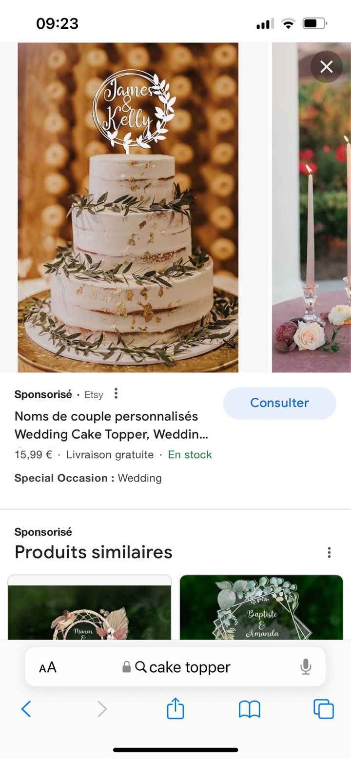 Cake topper - 1