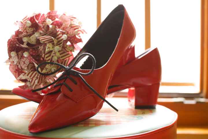 Mon bouquet de mariée et mes chaussures !