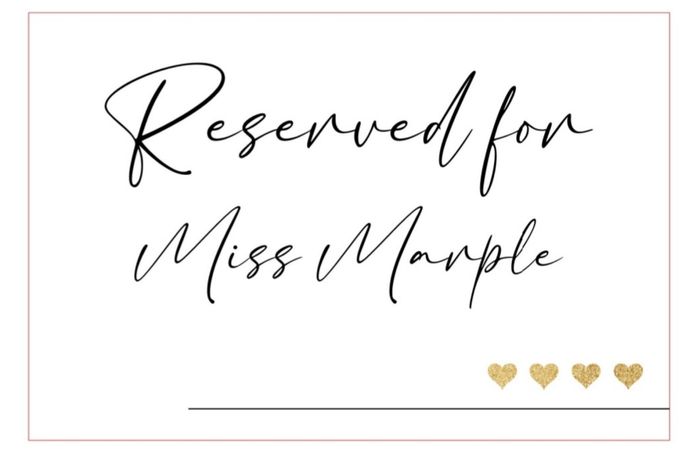 Nom de table chic à l'anglaise 2