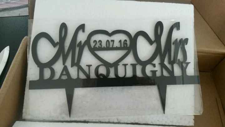 Cake topper recu!!!!! - 1