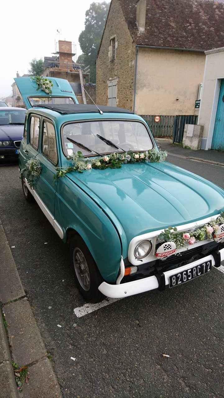 La voiture des mariés