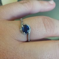 Or blanc, Saphir et diamants