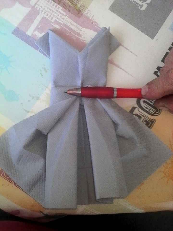 Premier essai pliage serviette - 2