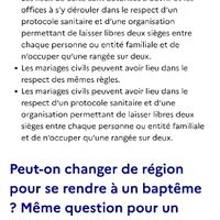 Maruage le 17 avril et repas chez soi est ce autorise3? - 1