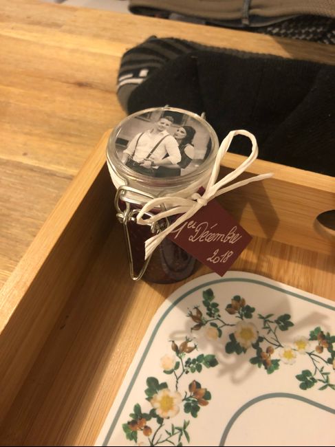 Cadeaux des invités, pots de Confiture. 2