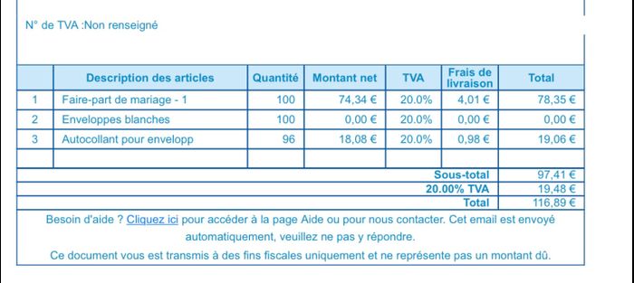 Faire parts reçus 😍 - 1
