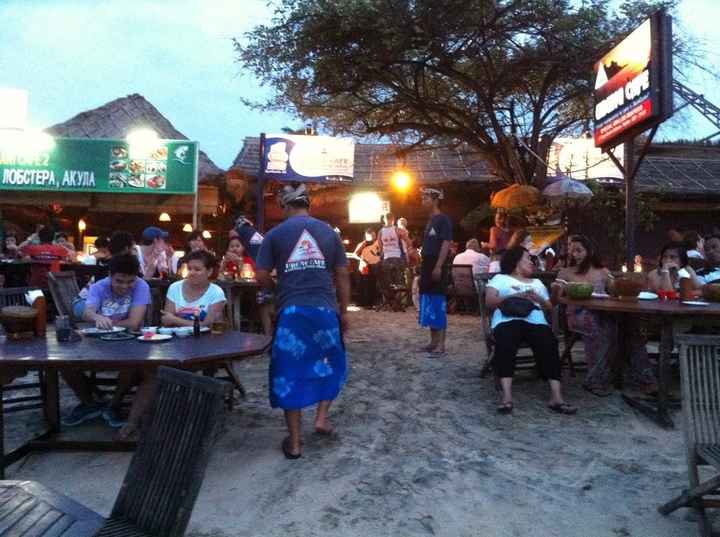 Bali - un super restaurant sur la plage