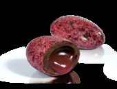 Nos dragées Liquicroc framboise chocolat noir ( Pécou)