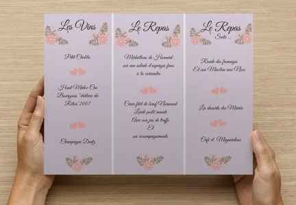 Menu interieur dimensions reelles