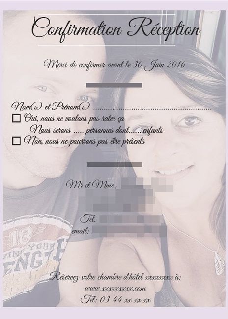 carton reponse ( sans changement)