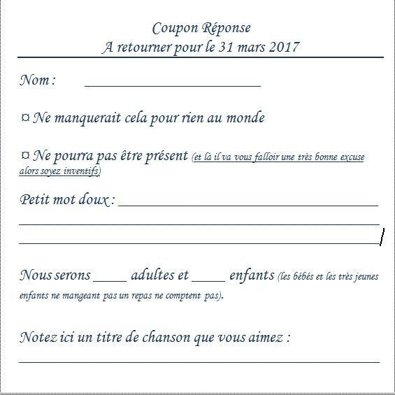 carton réponse