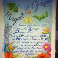 Aide texte faire part thème les iles - 1