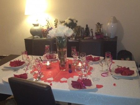 deco de table avec des vases différents